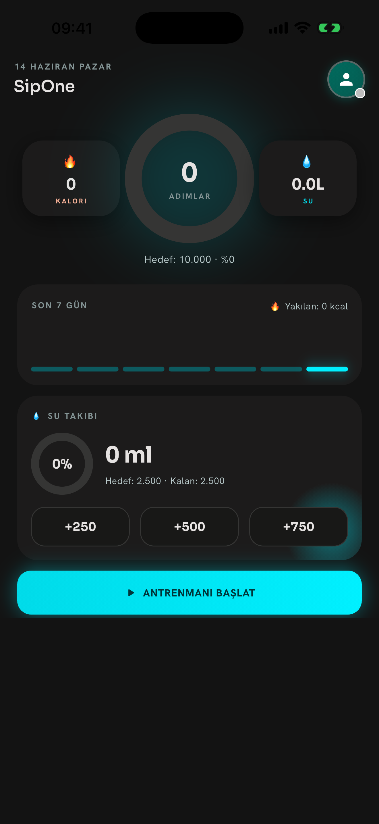 Sipone dashboard